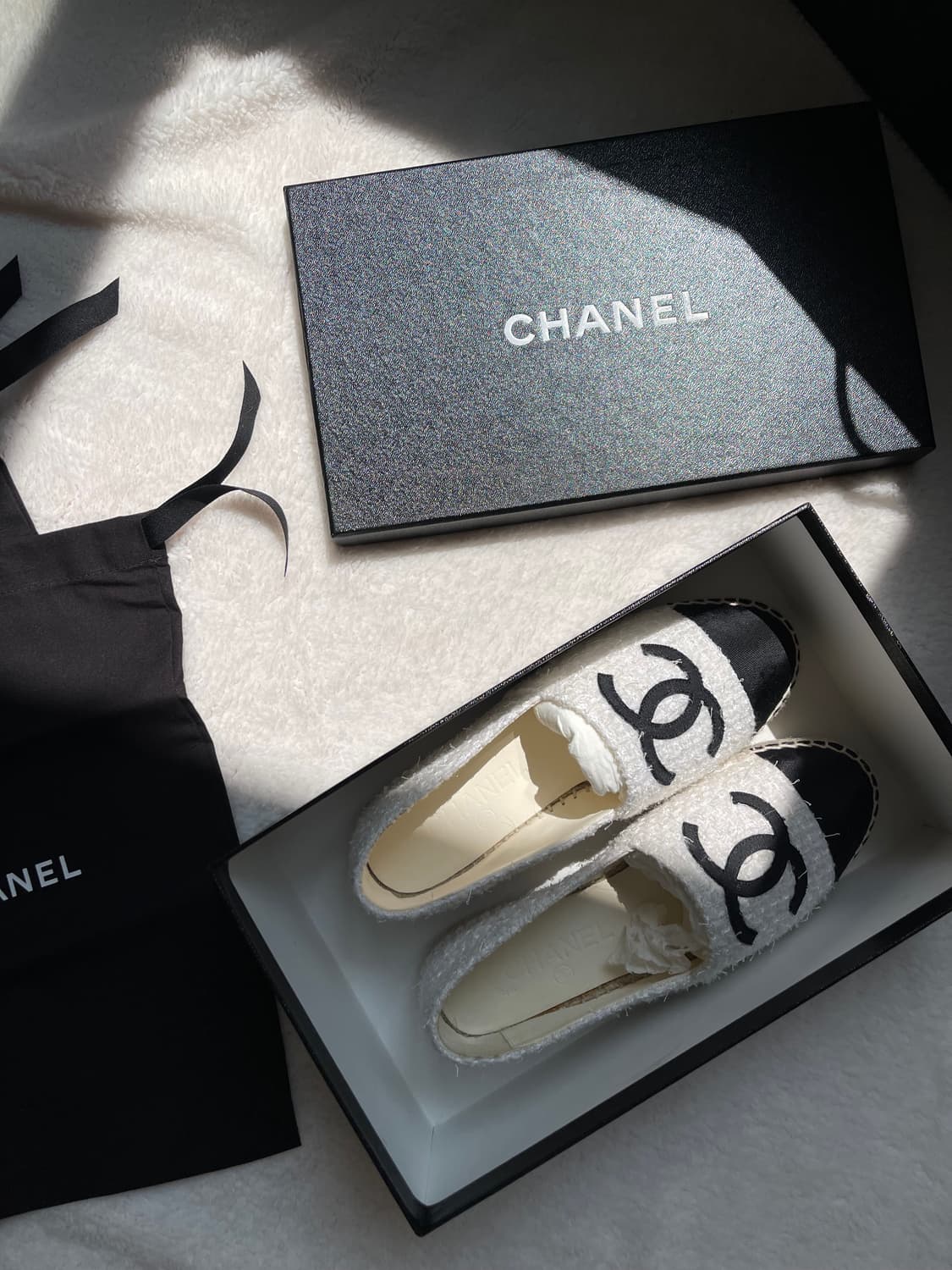 샤넬 트위드 에스파듀 정품 사이즈 36 (230) 택포 상품이미지1