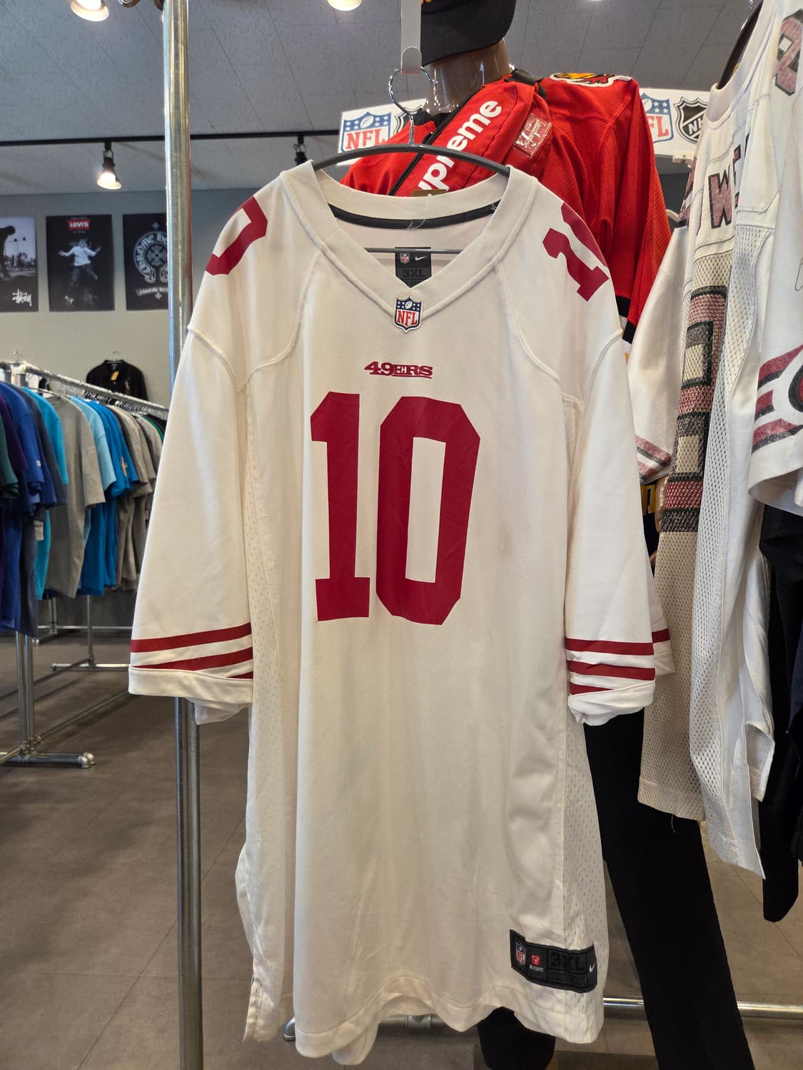 [3XL] Nike NFL 샌프란시스코 49ers 가로폴로 홈 저지 상품이미지1