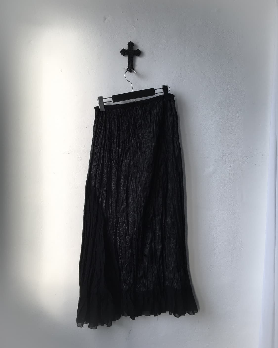Side layer point pleats long skirt 상품이미지2