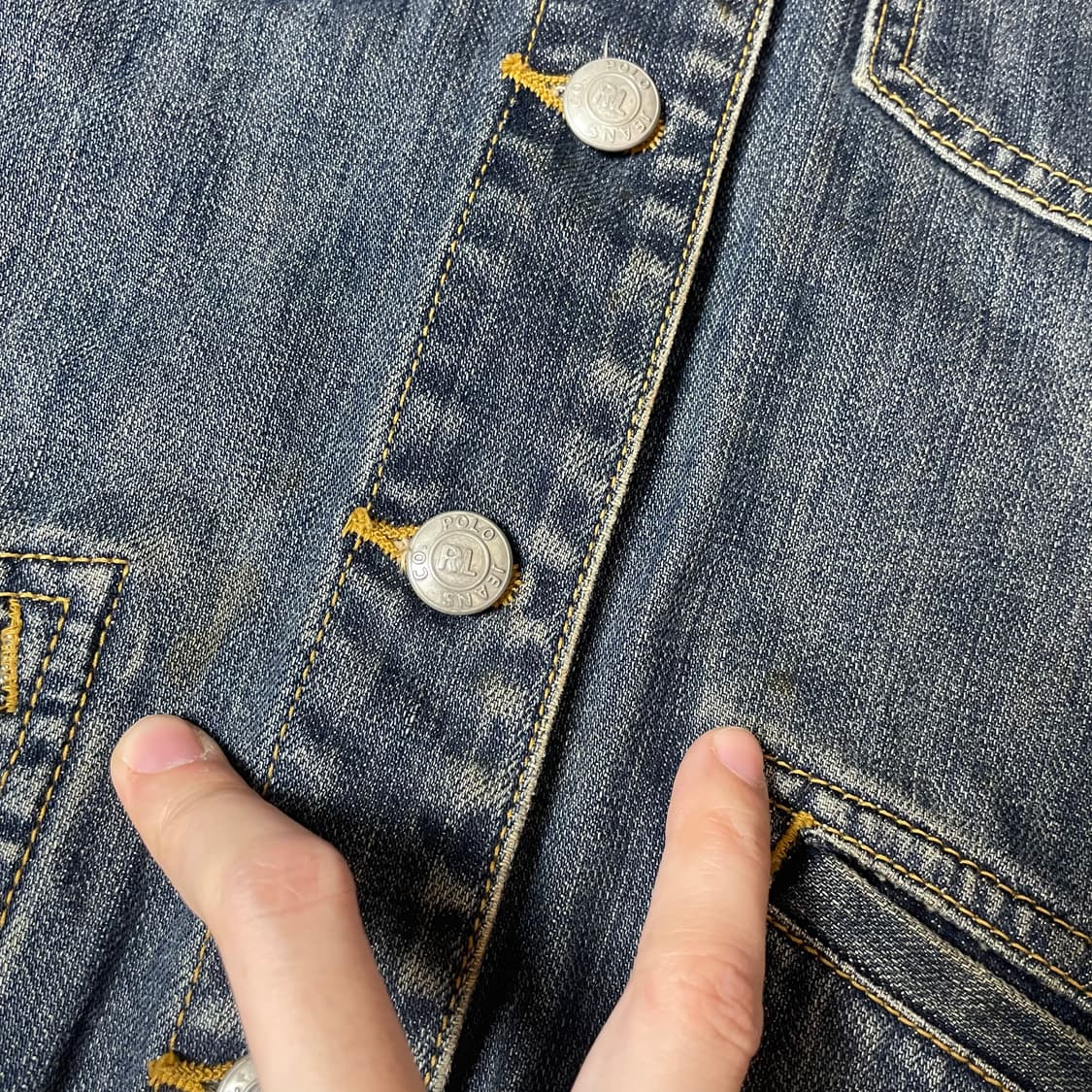 폴로진스컴퍼니 트러커 청자켓 M 상품이미지6