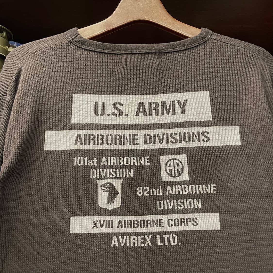 00s 아비렉스 리미티드 에디션 U.S ARMY 에어본 와플니트 N400 상품이미지4