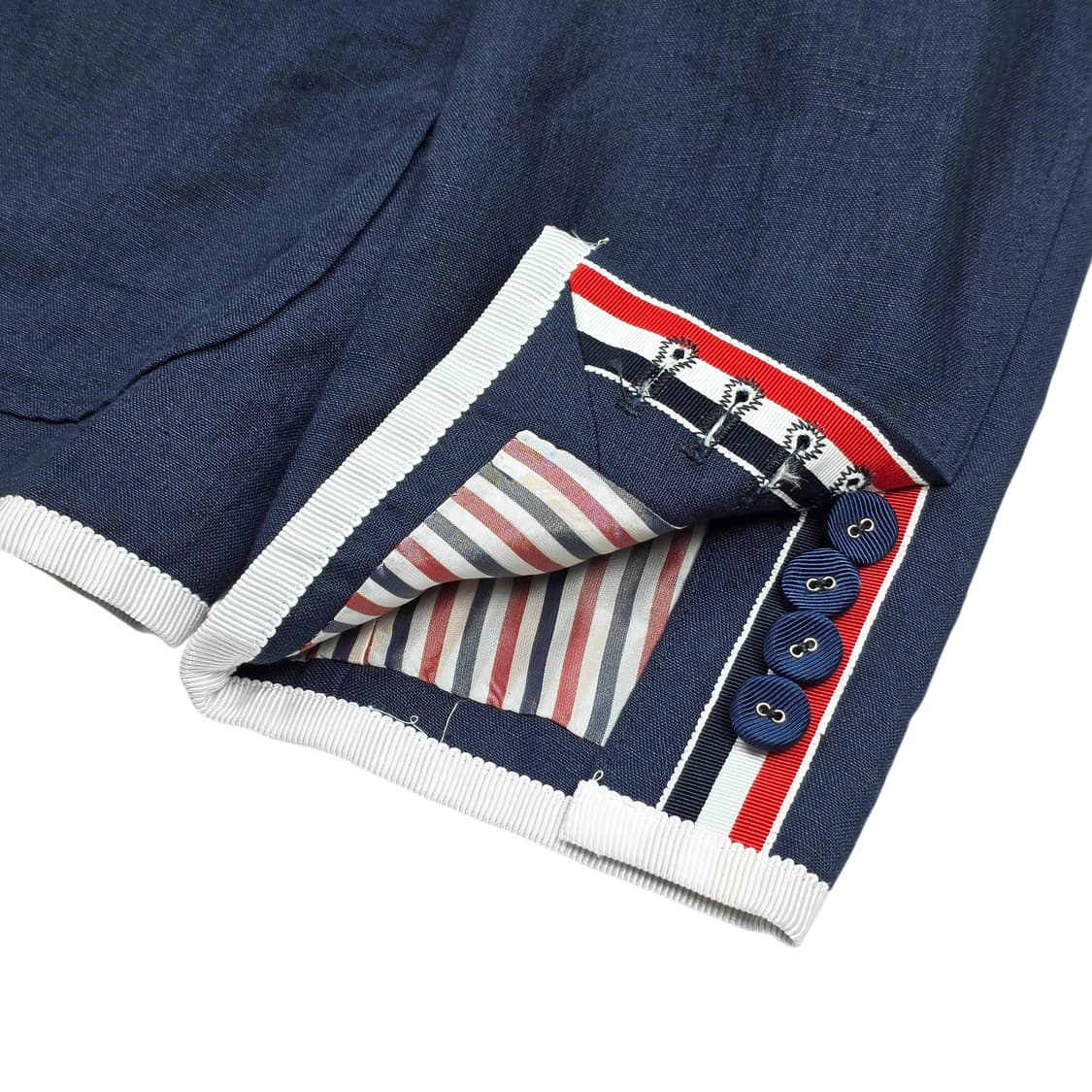 톰브라운 린넨 파이핑 블레이저 자켓 상품이미지3