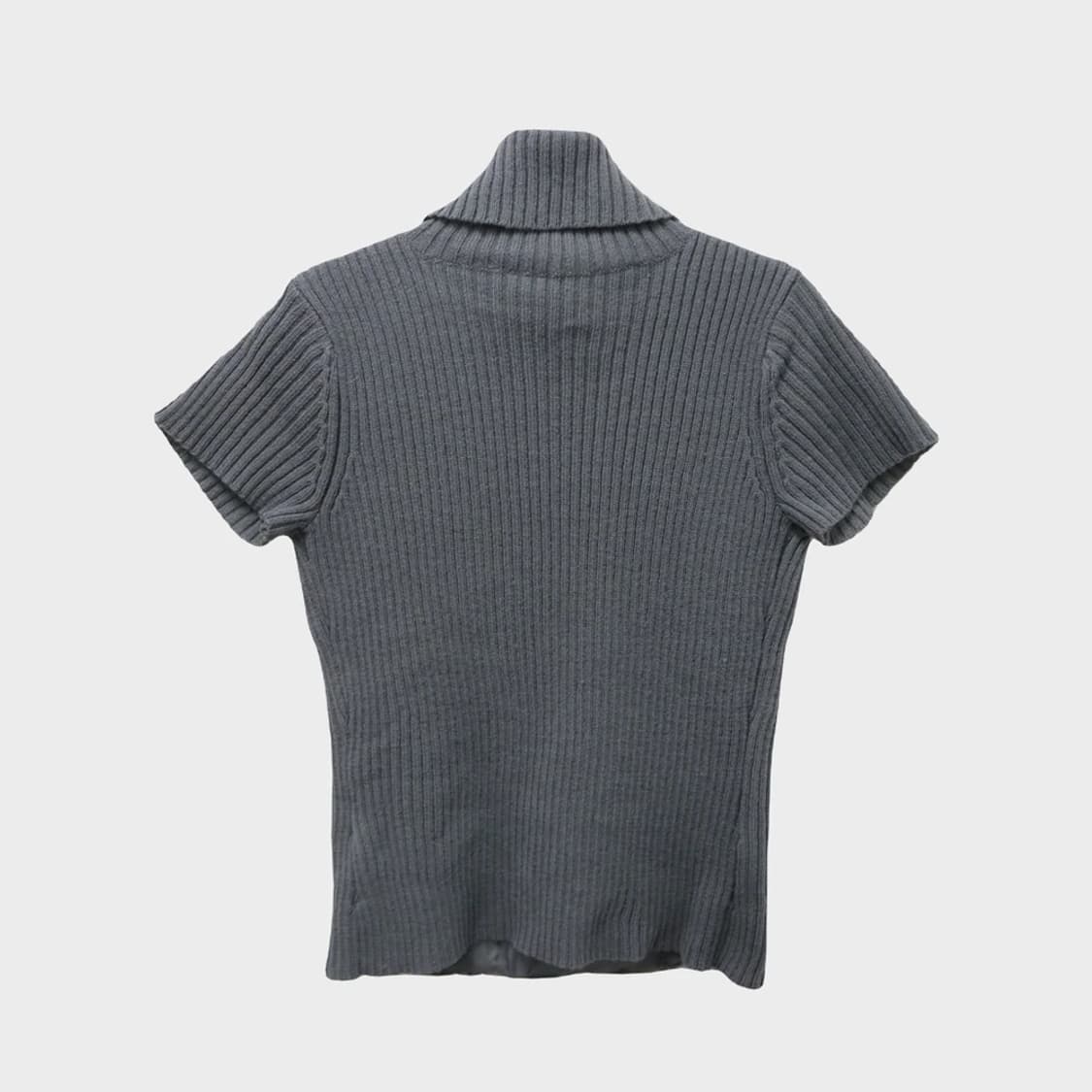 PANACEA RABBIT FUR 터틀넥 반팔 울 니트 63222 상품이미지2