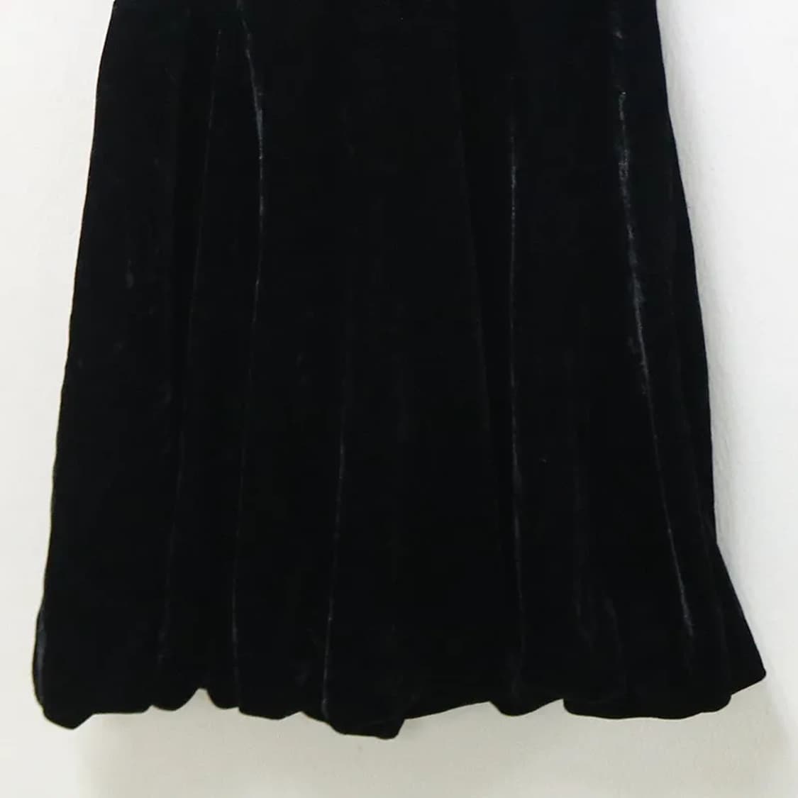 SAIKA 히메갸루 리본 포인트 벨벳 미니 원피스 61489 상품이미지8