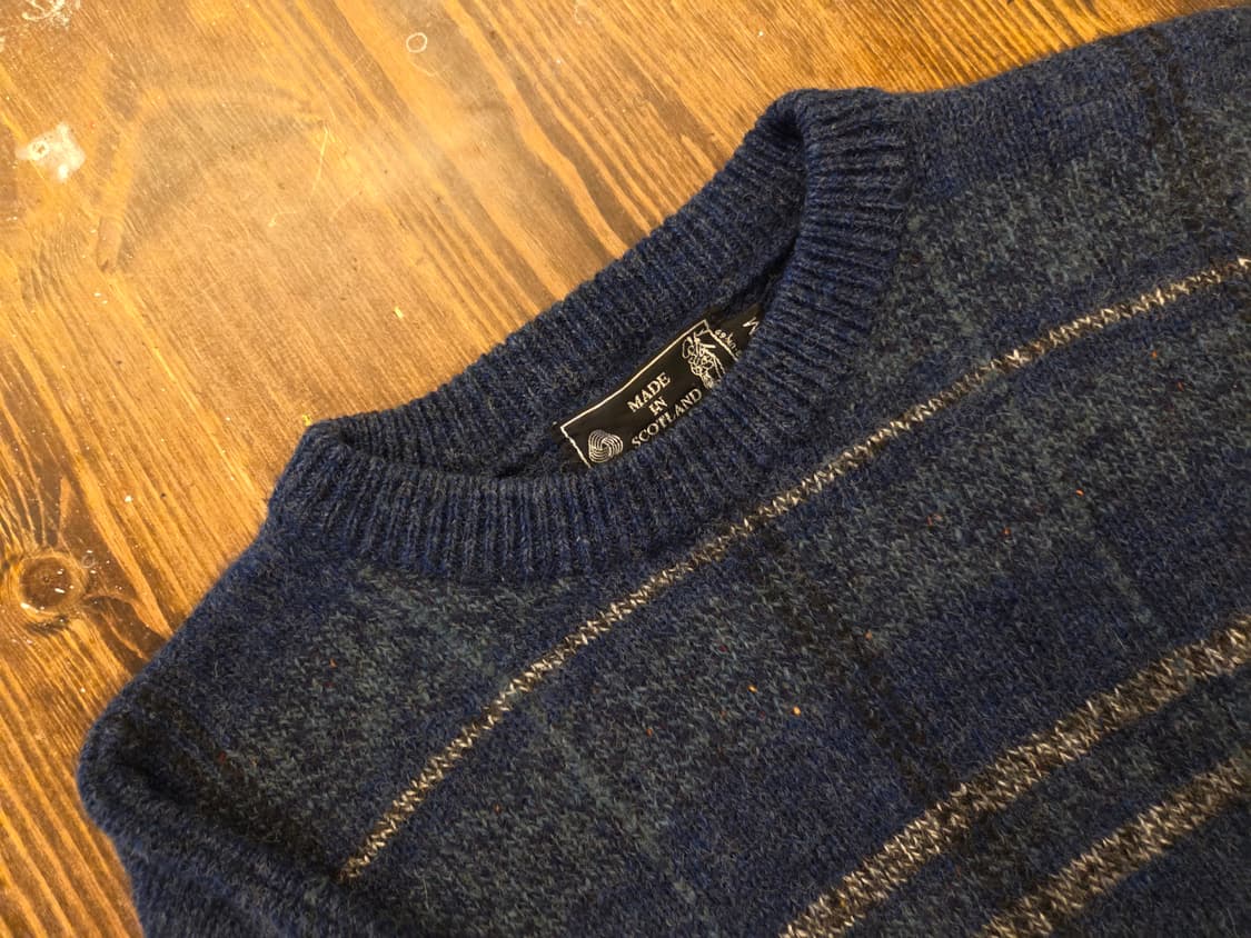스코틀랜드 메이드 셔틀랜드울 니트 상품이미지3