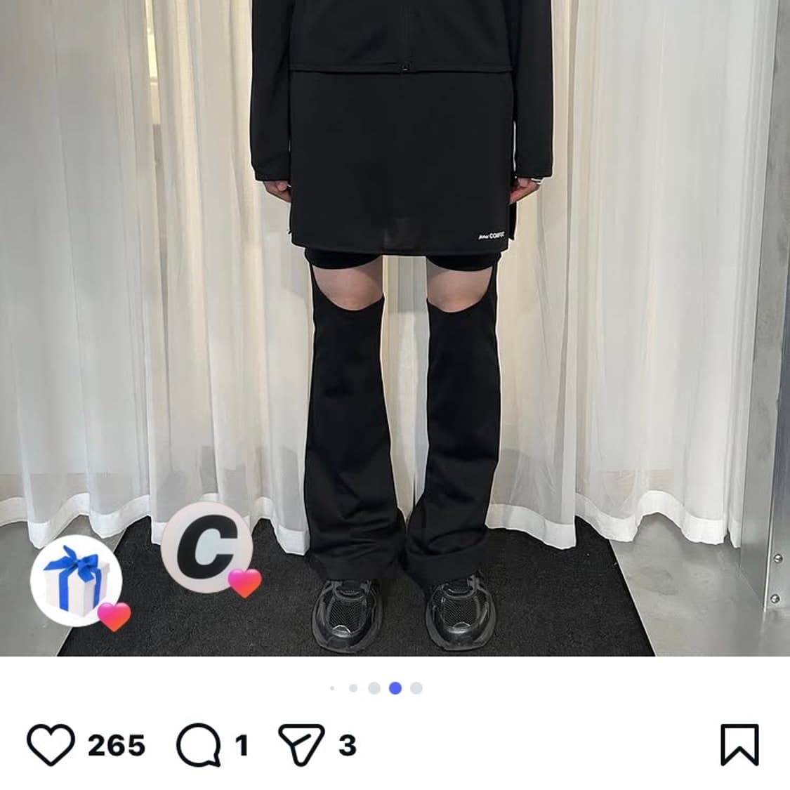 지초이 컴포트 24-002 슬림 스커트 팬츠 상품이미지1