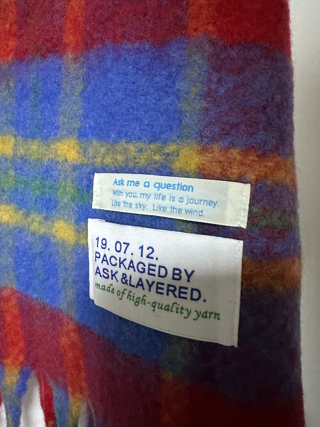 ASK&LAYERED 머플러 상품이미지3