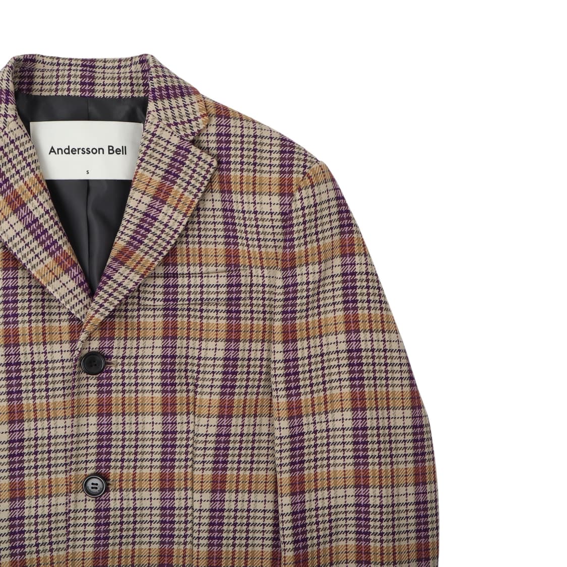 앤더슨벨 rome 싱글 체크 자켓 상품이미지3