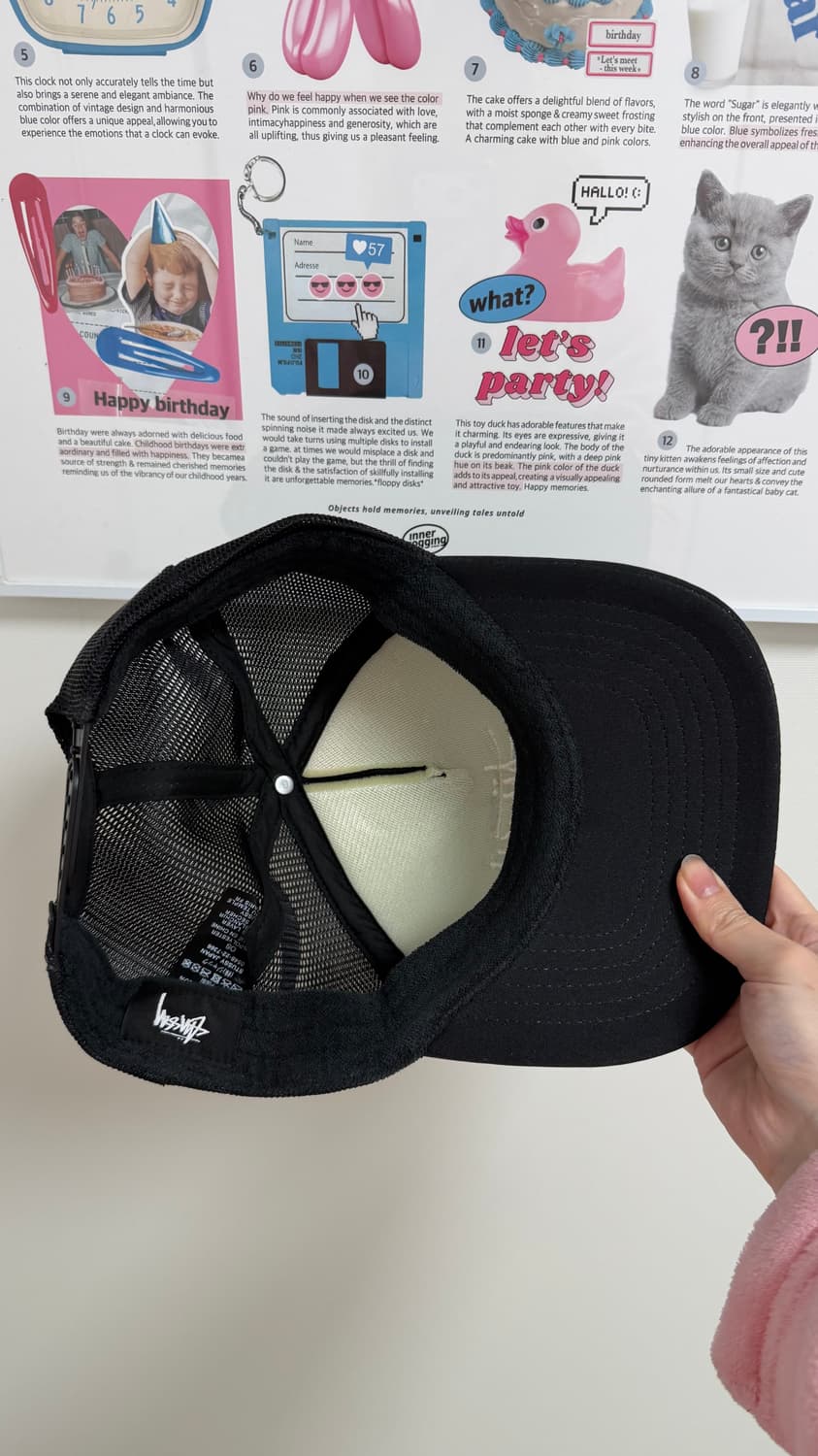 스투시 베이직 트러커 캡 블랙 상품이미지3