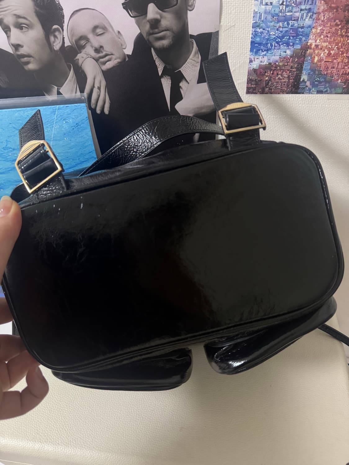 앙트레브 블랙 레더 백팩 상품이미지5