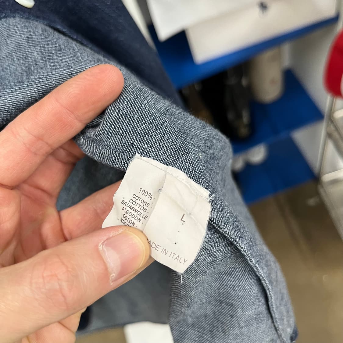 브루넬로쿠치넬리 우먼 데님셔츠 L 상품이미지5