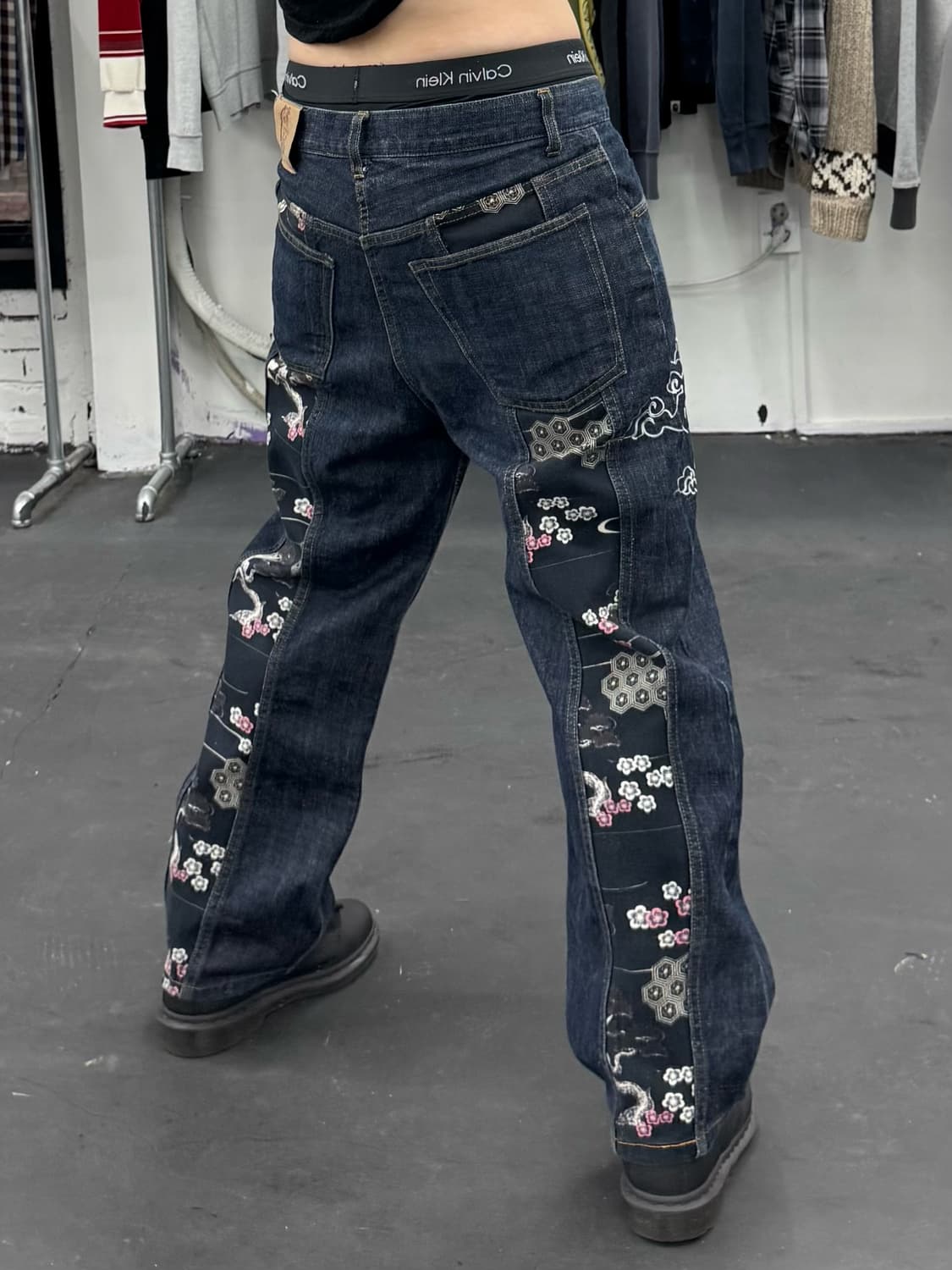 카라쿠리 타마시 오리엔탈 데님팬츠 상품이미지1