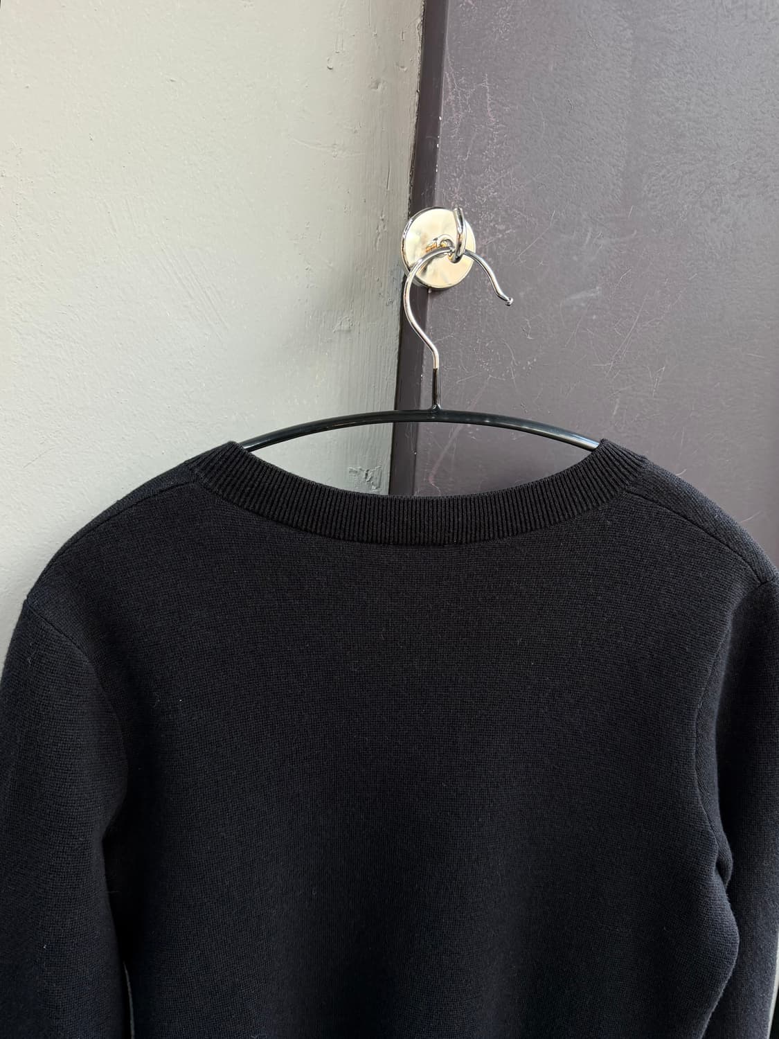 XS/ 샤넬 유니폼라인 은장버튼 라나울 가디건 상품이미지6