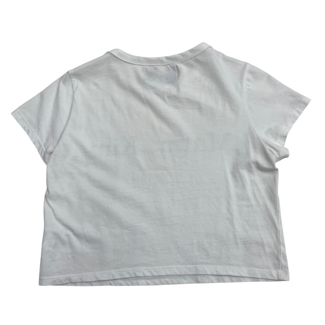 마뗑킴 로고 화이트 크롭 반팔 상품이미지3