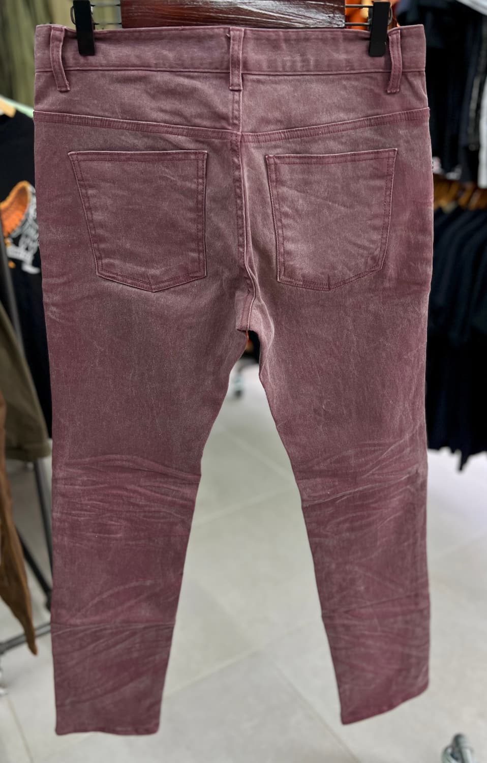 버건디/퍼플 데님pant (M ) 상품이미지6