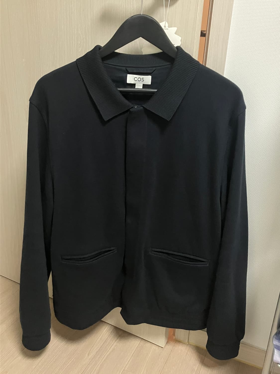 (XL) COS 스웻 집업 자켓 다크네이비 상품이미지1