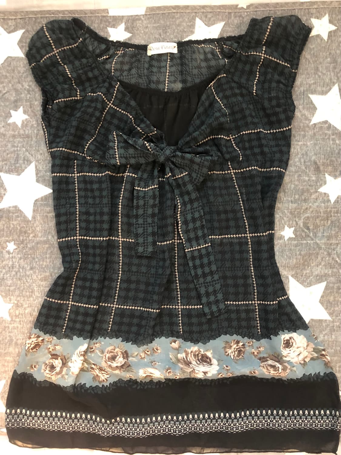 엑시즈팜깔 민소매 리본 블라우스 상품이미지1