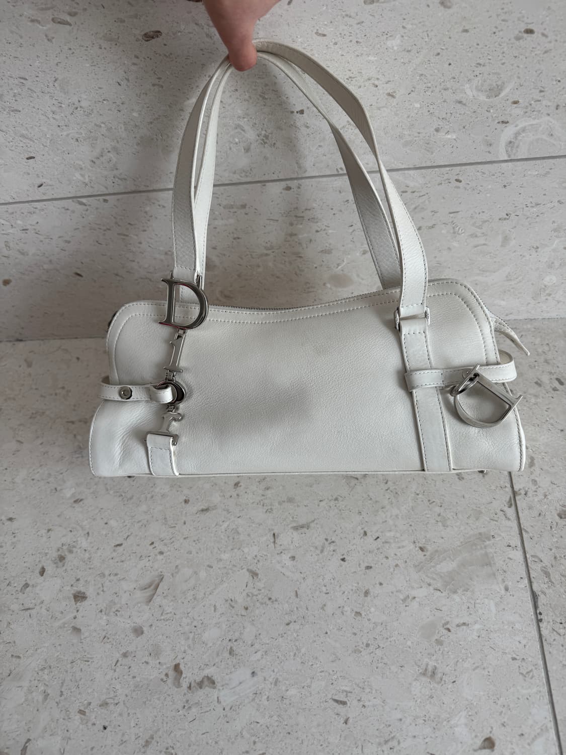 디올 Dior 빈티지 바게트백 가방 화이트/아이보리 번개장터 검수 완료  상품이미지1