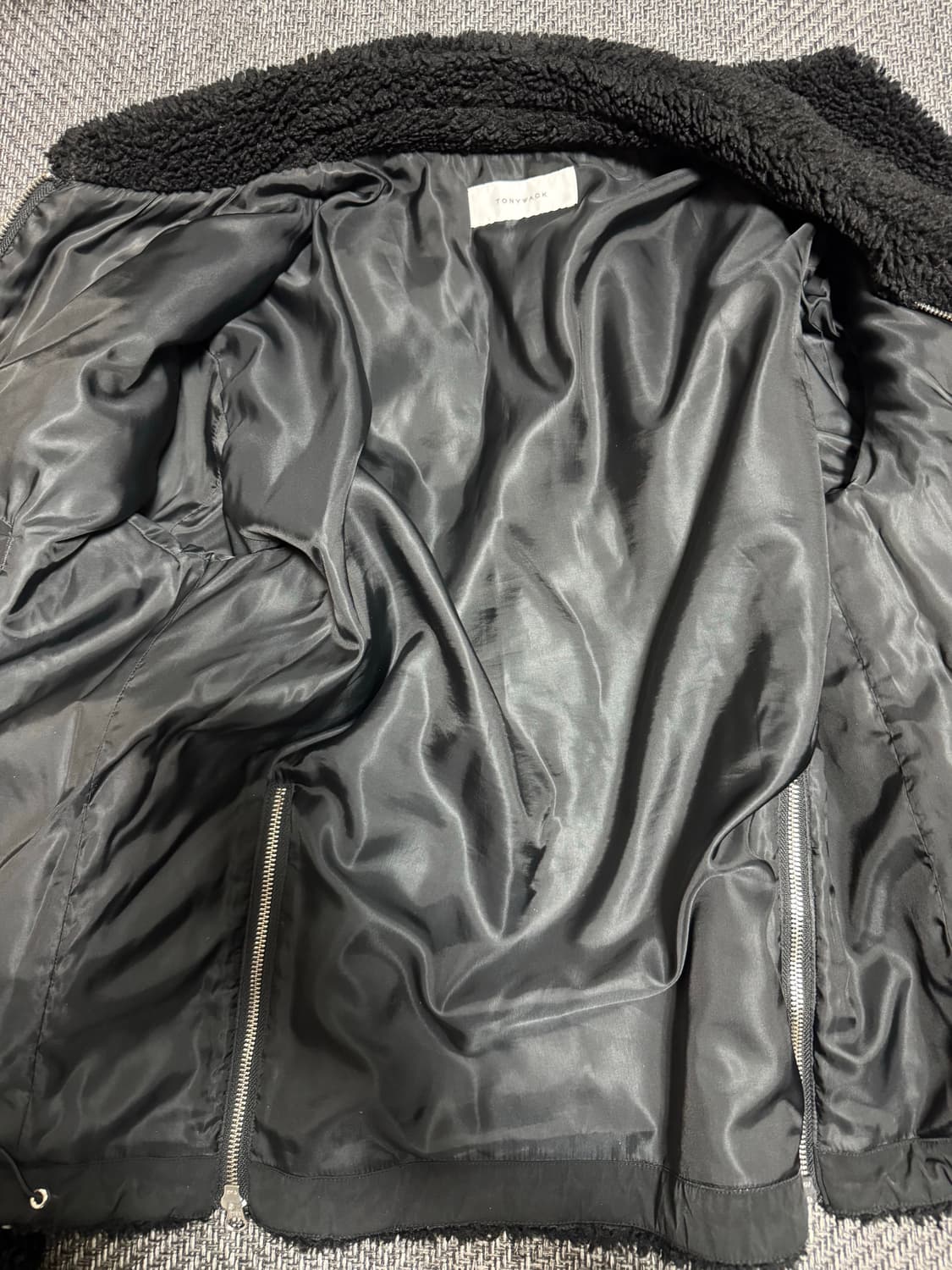 토니웩 레더 후리스 블랙 (L) 상품이미지6