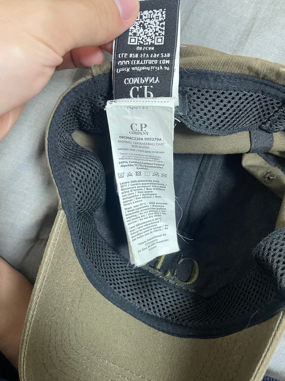 (풀패키지)씨피컴퍼니 22SS 개버딘 고글 캡 아이비그린 M 상품이미지9