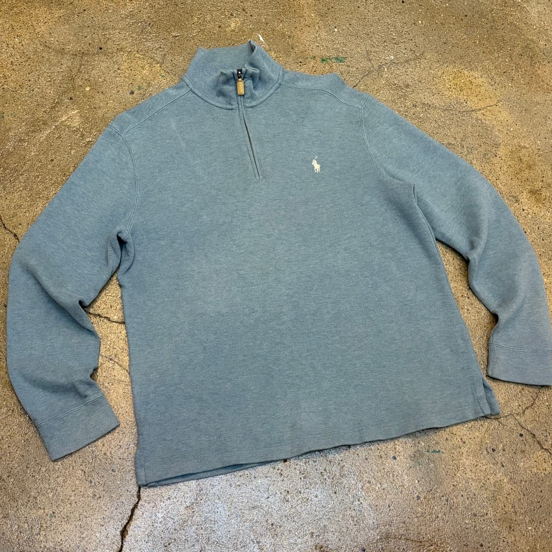 00s 미국 빈티지 폴로랄프로렌 터틀넥 반집업 니트 상품이미지2
