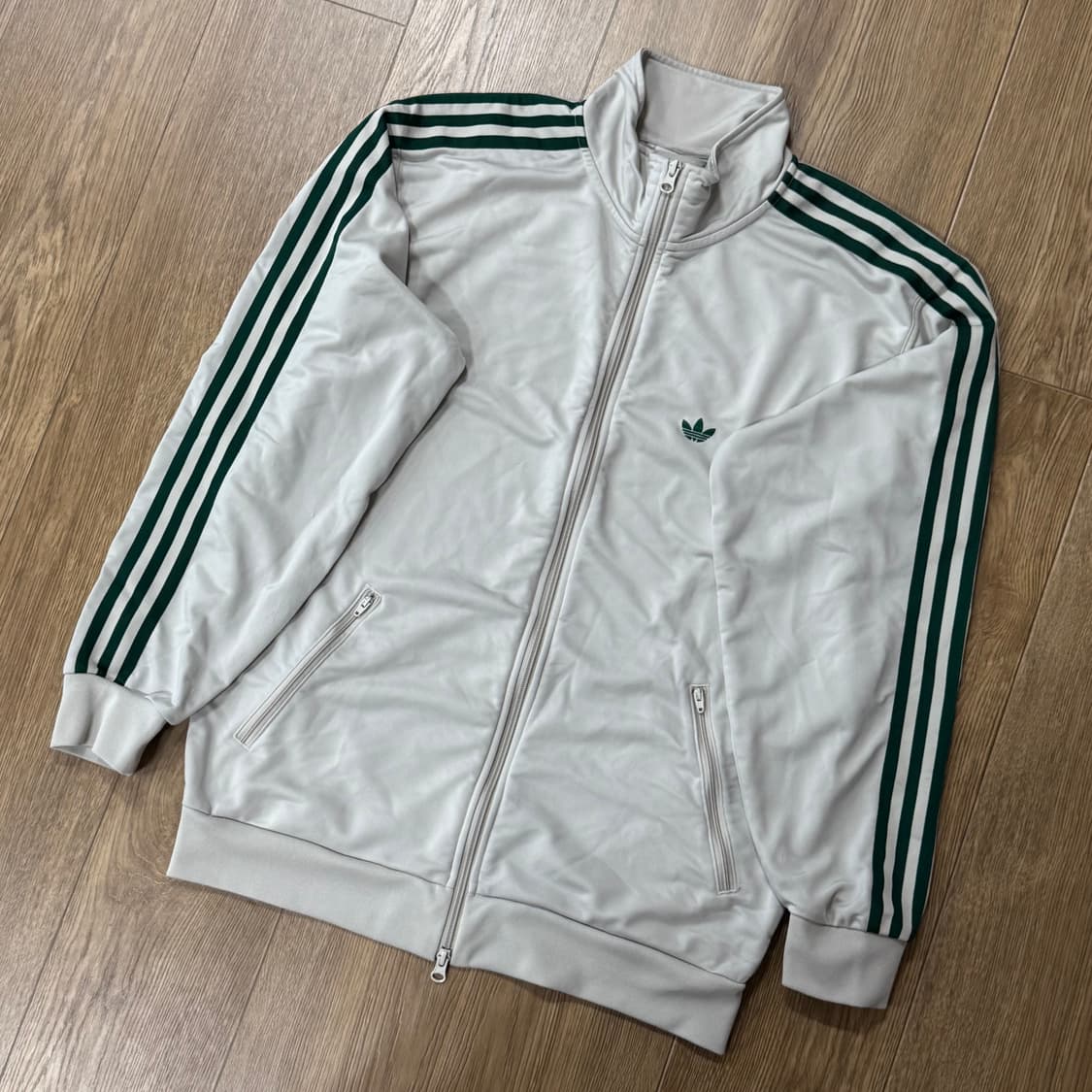 아디다스 신형 베켄바우어 져지 화이트크림 그린 L 상품이미지2
