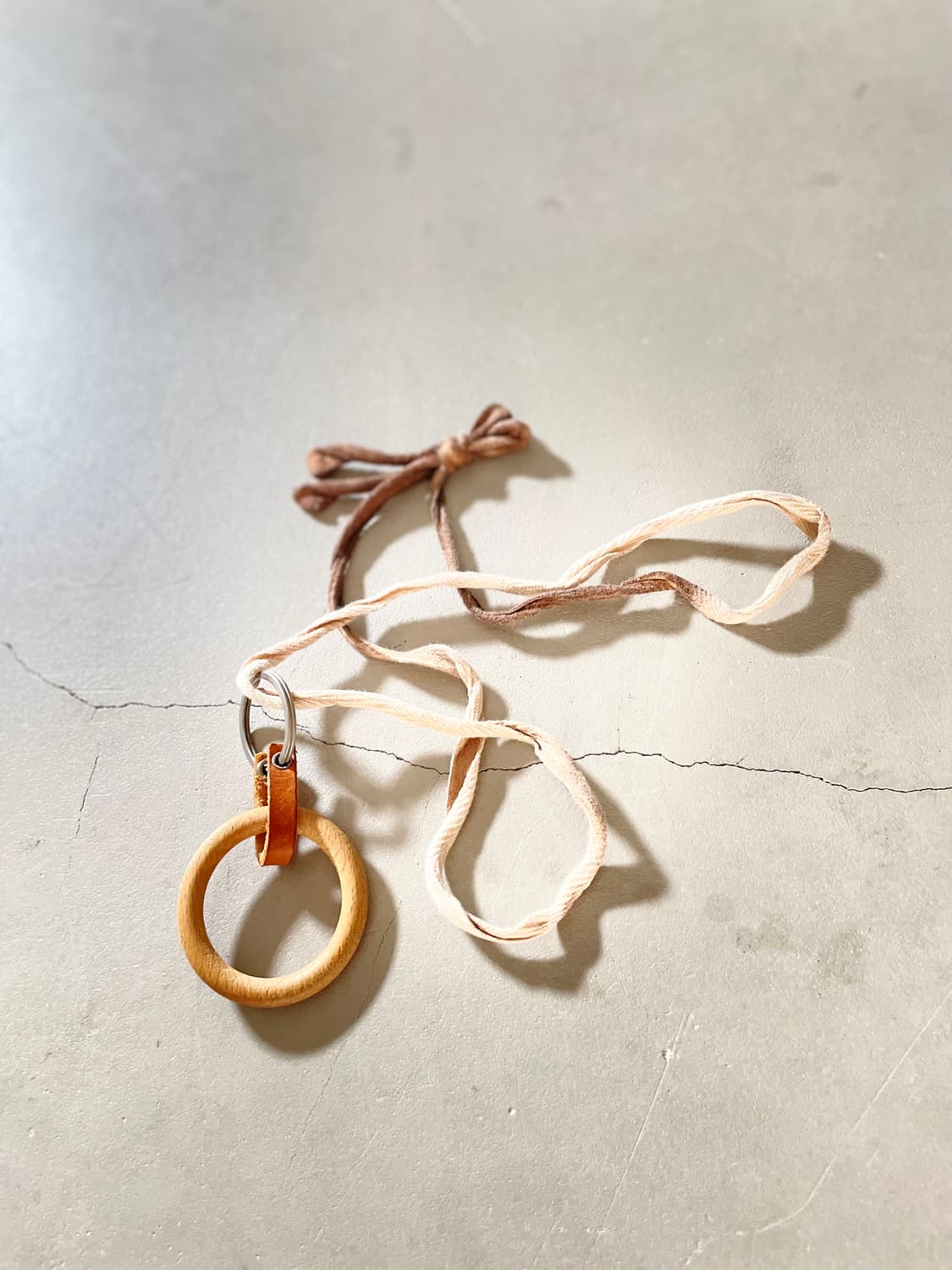 Japanese Vintage Wood Ring Necklace 상품이미지3