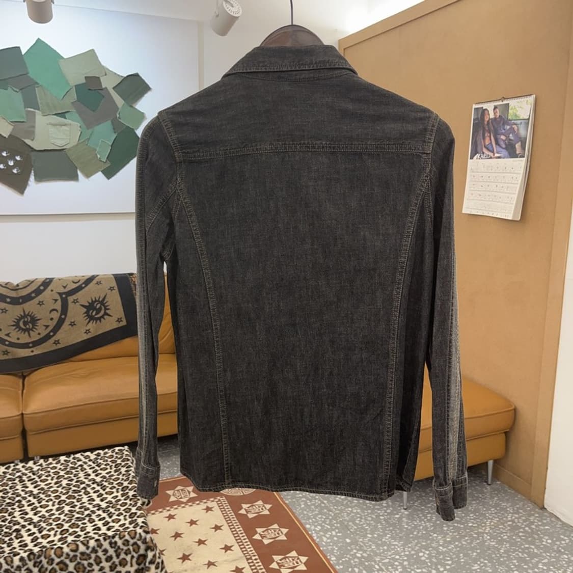 LEE 리 레트로 90's 트러커 흑청 데님셔츠 95 C09555 상품이미지4