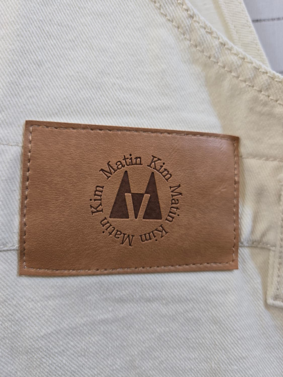 마땡 킴 아이보리 멜빵바지  상품이미지8