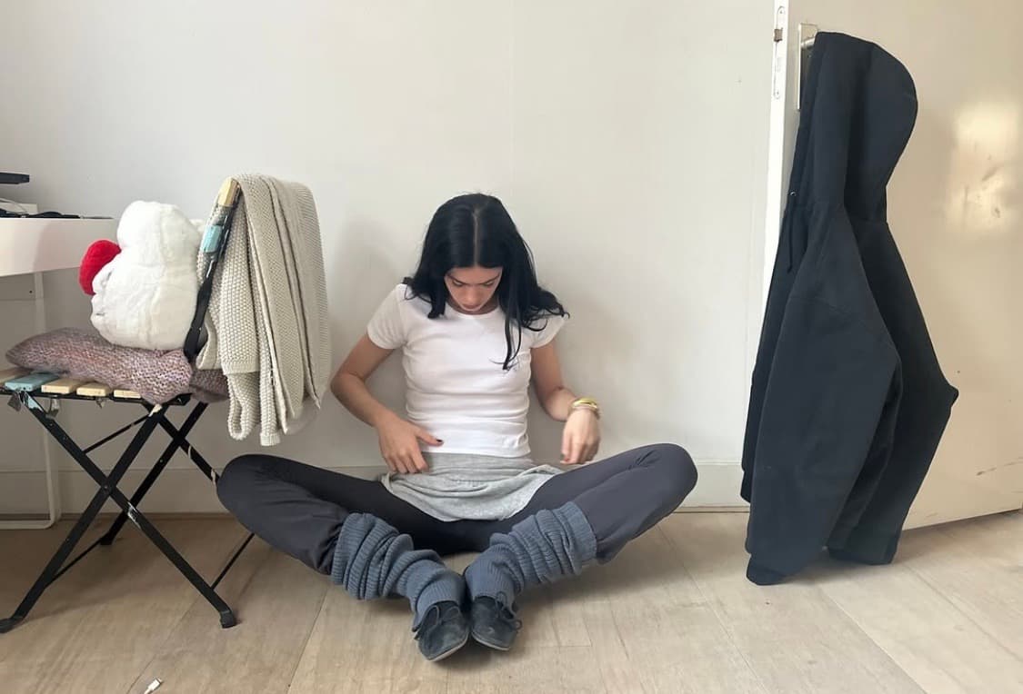 [직수입] 빈티지 코튼 레깅스  네이비 상품이미지1