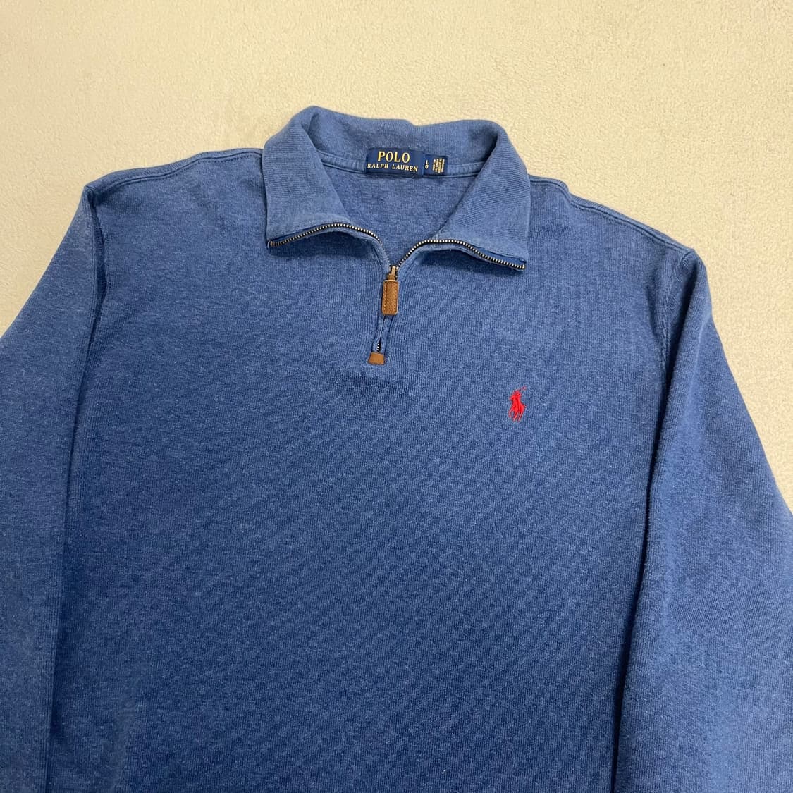 Polo navy half-zip knit 상품이미지5