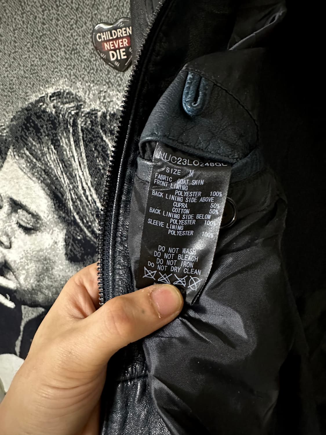 artisanal goatskin leather jacket 상품이미지5