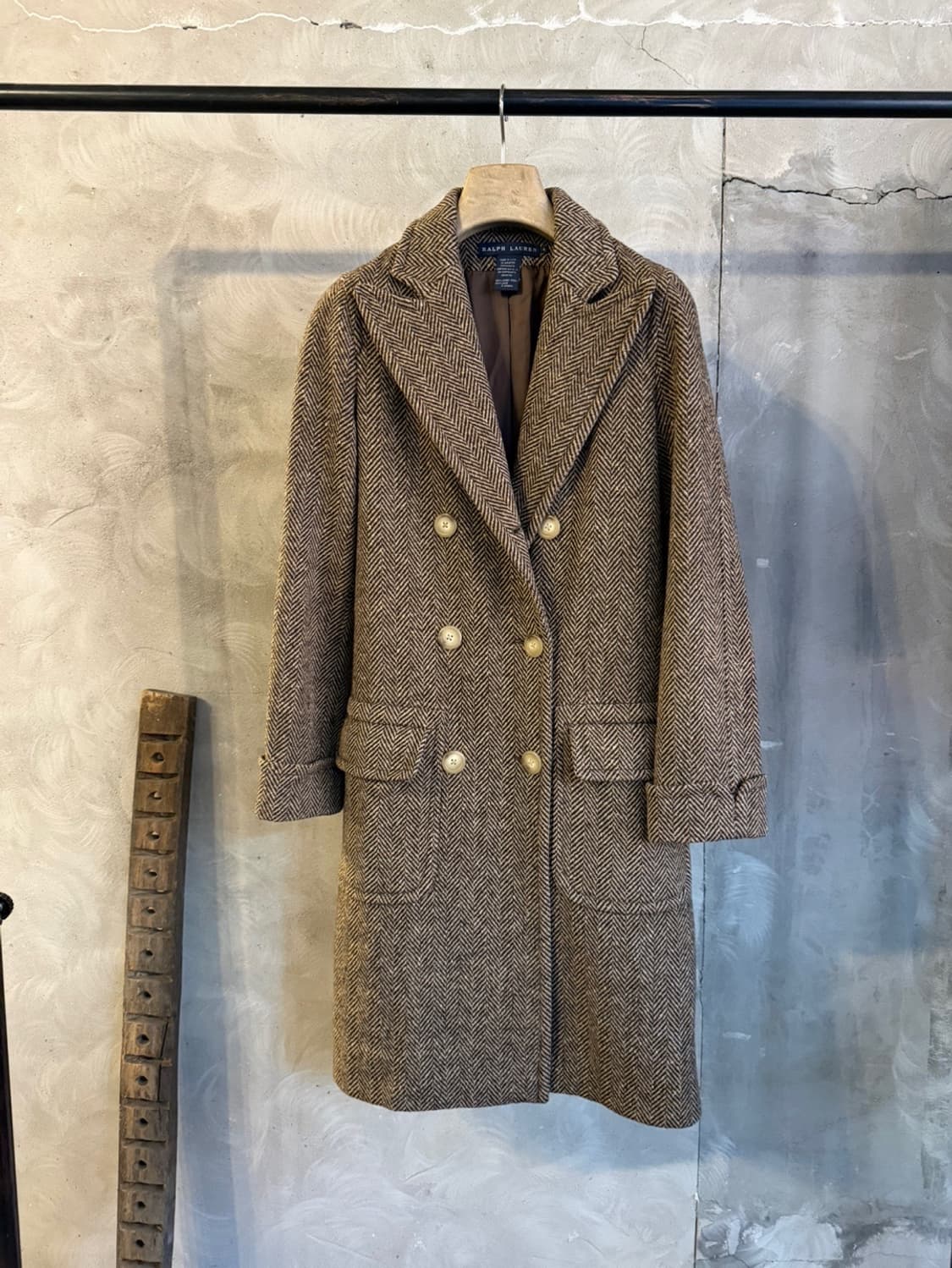 폴로 랄프로렌 해링본 코트 여성55 상품이미지5