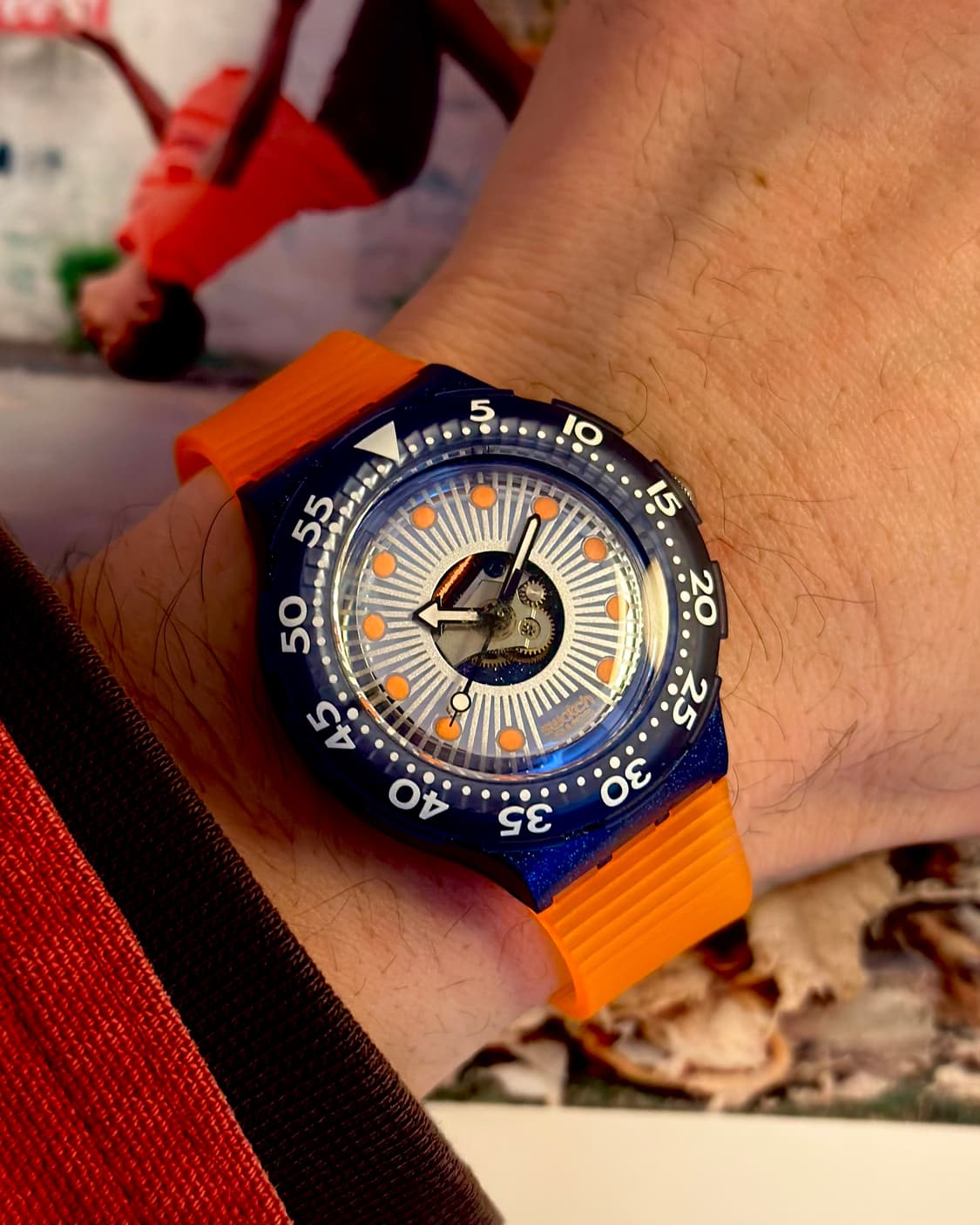  93년판) 빈티지 스와치 스쿠버200 SILVER TRACE 상품이미지1