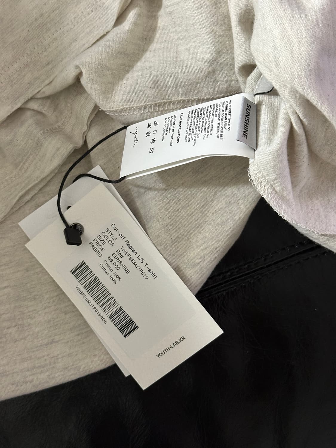 유스랩 래글런 티셔츠 Cut-off Raglan L/S T-shir 상품이미지6