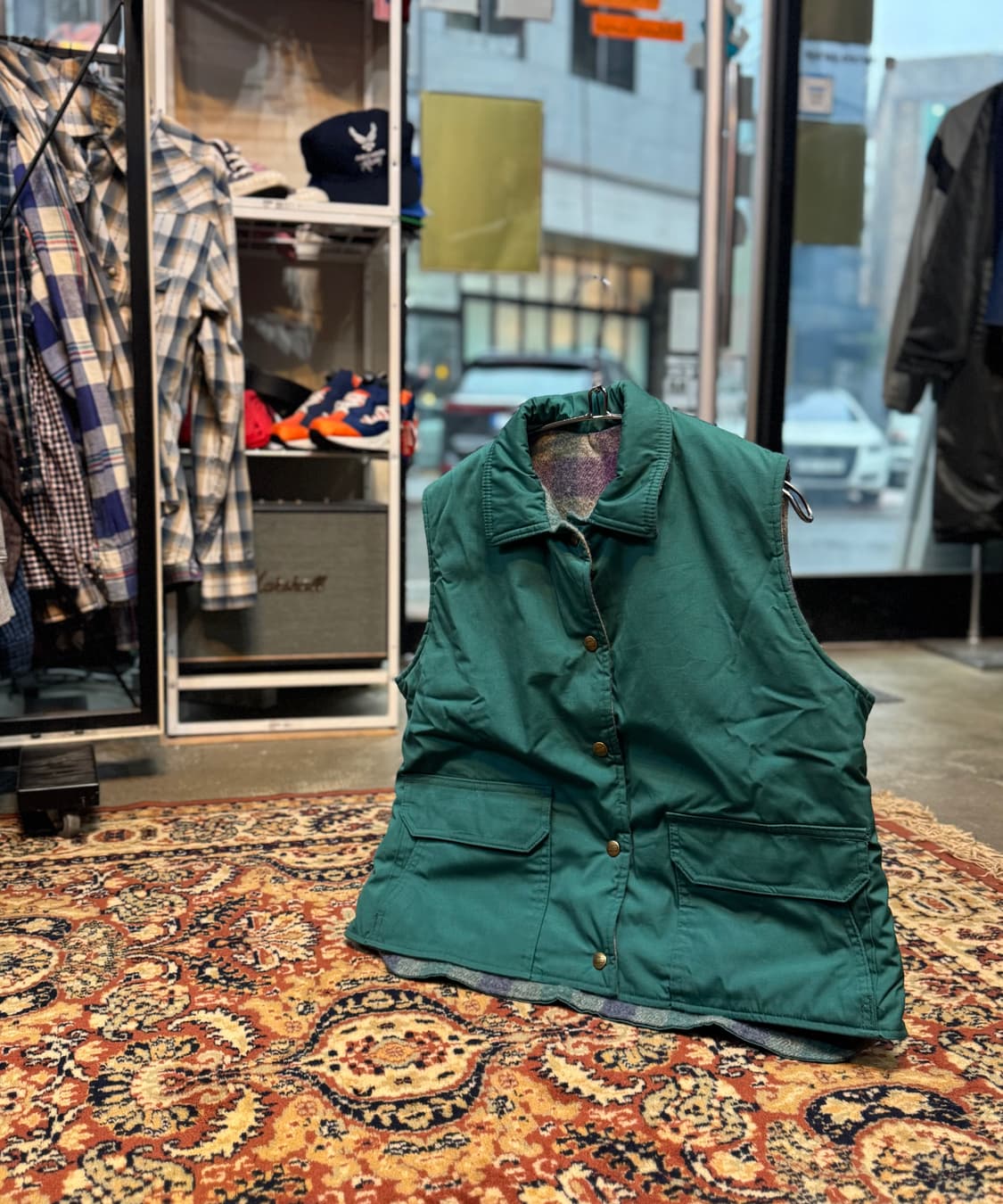 usa 빈티지 울리치 리버시블 패딩 베스트 "L" (498) 상품이미지1