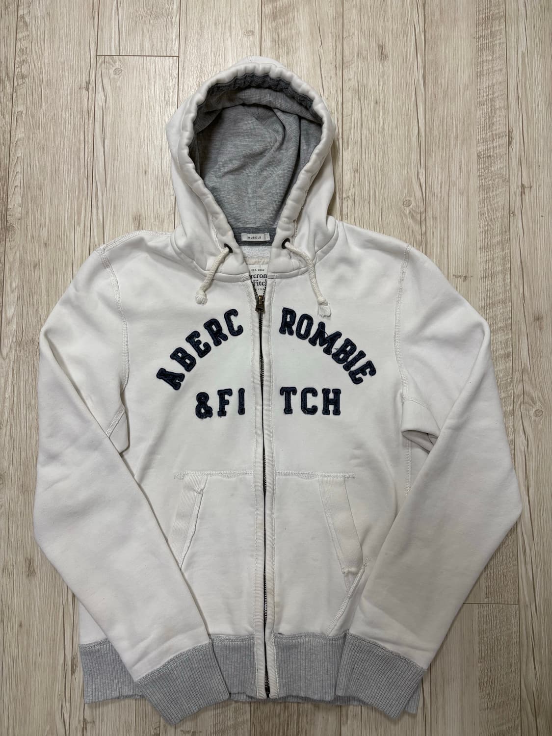 아베크롬비 후드집업 화이트 m 상품이미지1