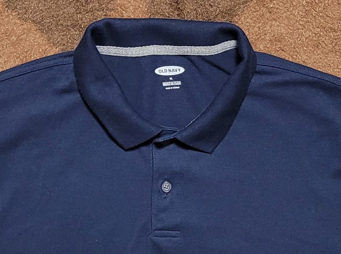OLD NAVY 남성용 네이비 반팔 피켓셔츠(XL) 상품이미지3