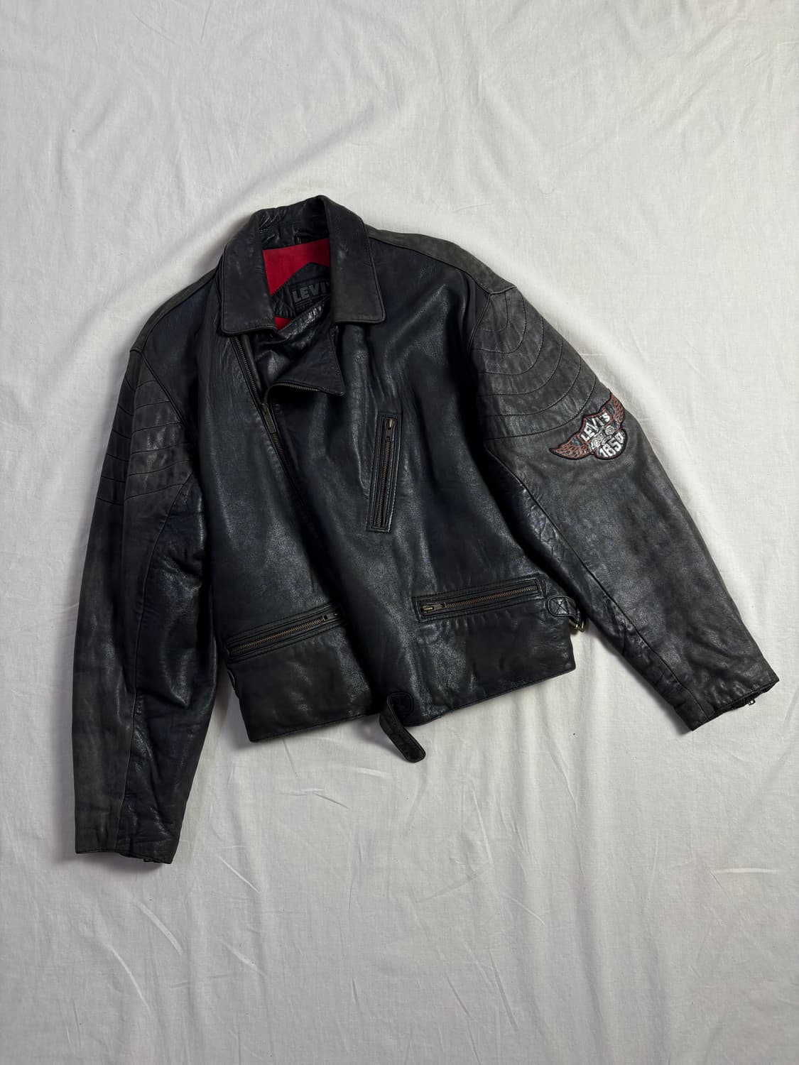 Levis 리바이스 양가죽 라이더 자켓 L 상품이미지1