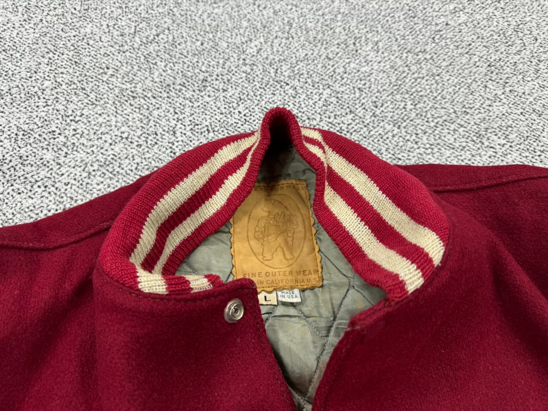 [70-80s] 골든베어 USA 레더 바시티 상품이미지5