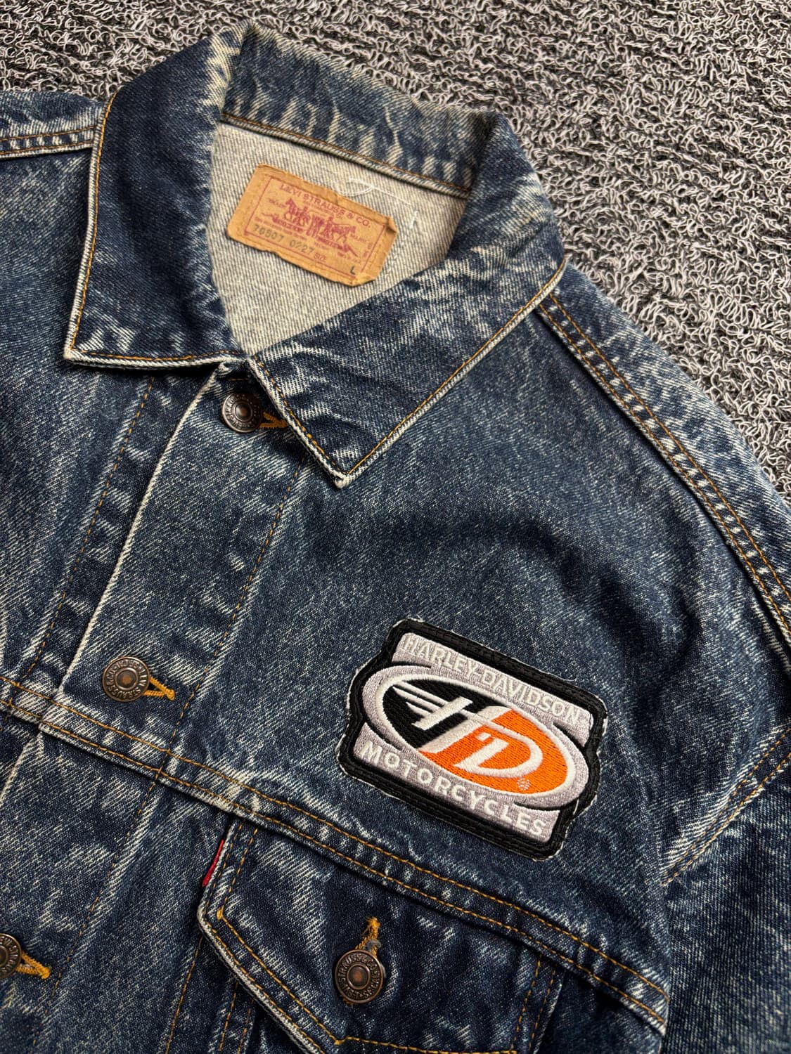 리바이스 할리데이비슨 패치 데님 워크 자켓 2372 상품이미지4