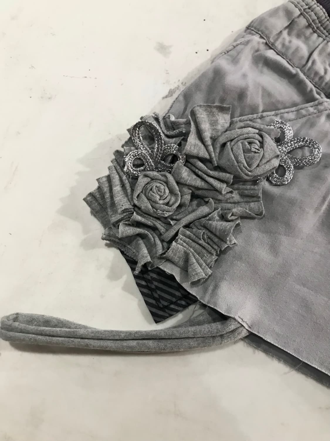 Grunge Rose Frill Mini Skirt 상품이미지2