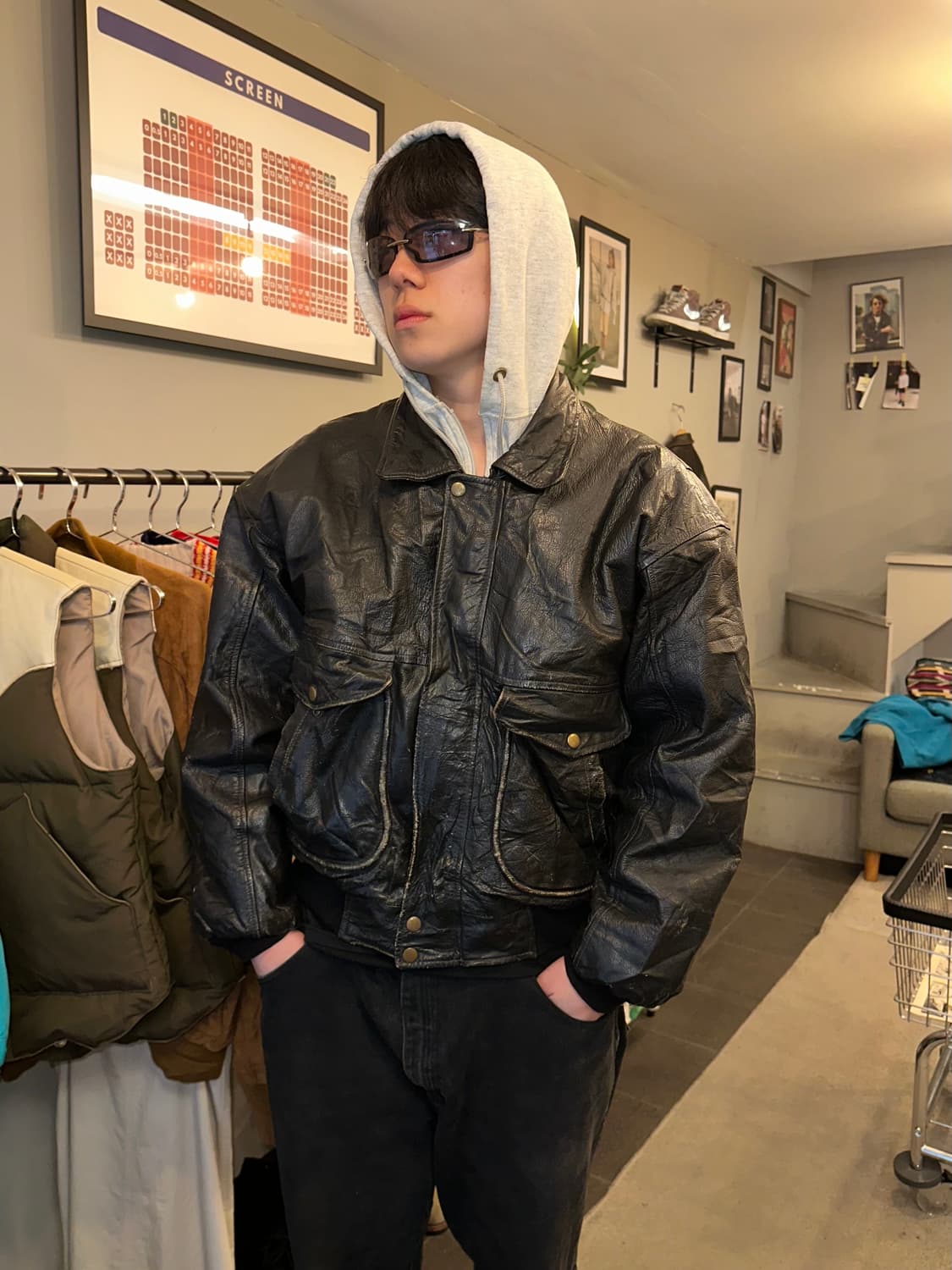 90‘s Wilsons lambskin A-2 series jacket  상품이미지2