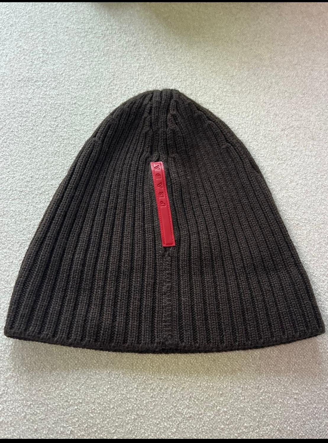 90-00s prada 다크 브라운 스포츠 비니 상품이미지1