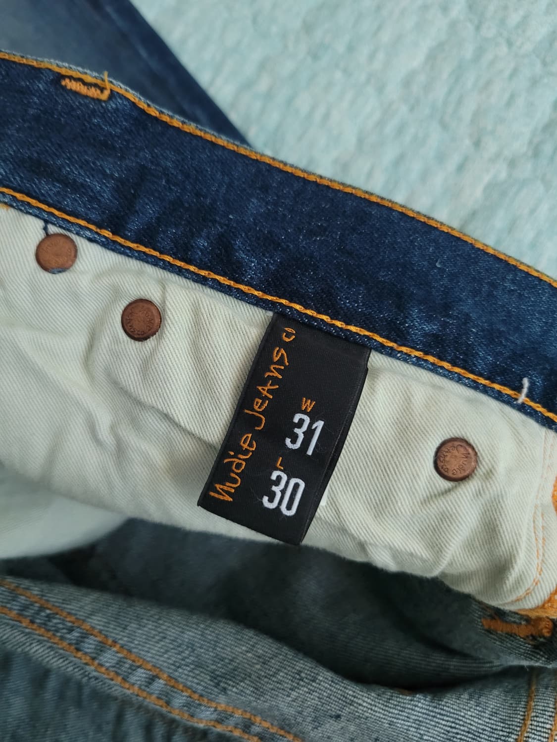 누디진 Nudie jean 롱존 이안레플리카 셀비지 스판스키니 30사이즈 상품이미지5