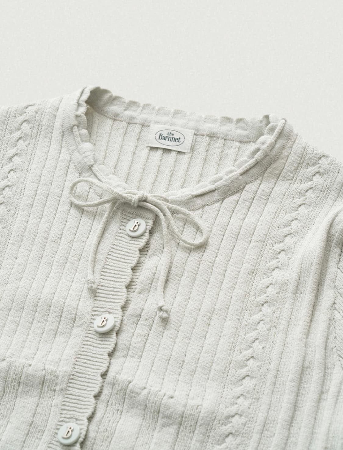 더바넷 Nellia Ribbon cardigan 리본가디건 상품이미지3