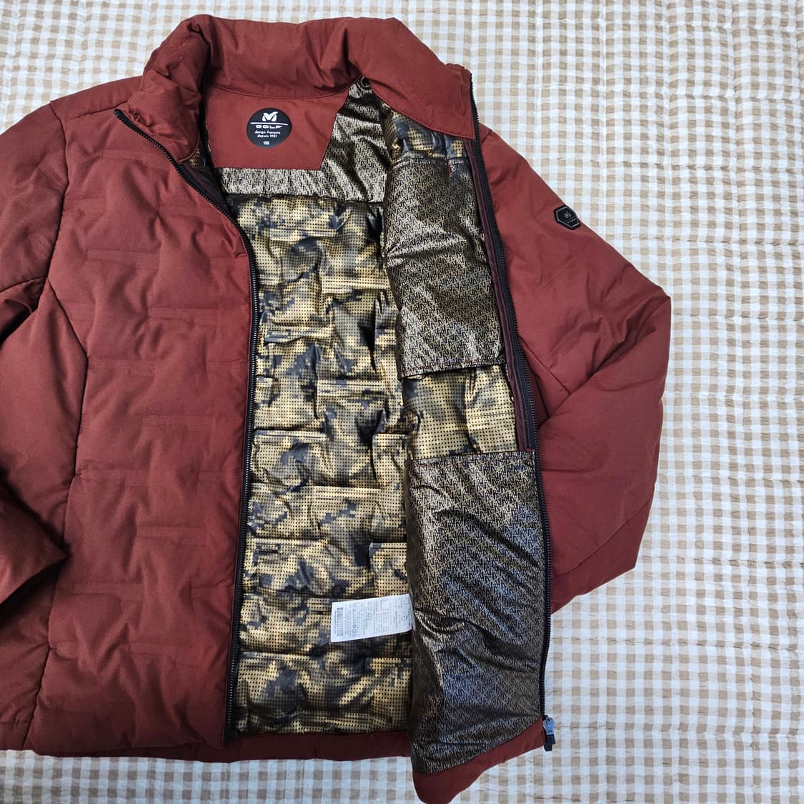 밀레 골프웨어 거위털 경량패딩 남자100~105 상품이미지7