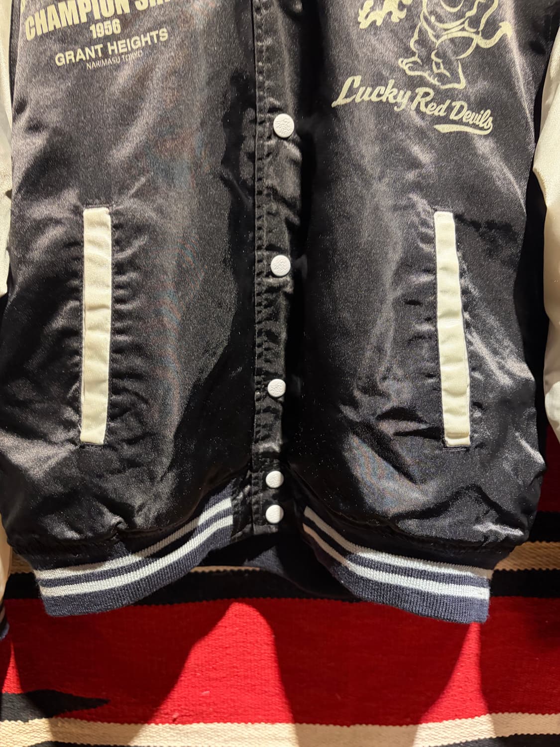 Ted company baseball jacket / 테드맨 사틴 자켓 상품이미지7