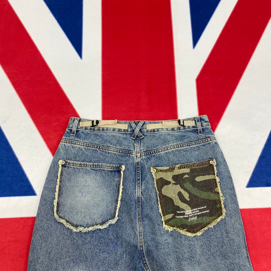 네스티킥 카모 포인트 데님팬츠  XL 상품이미지4