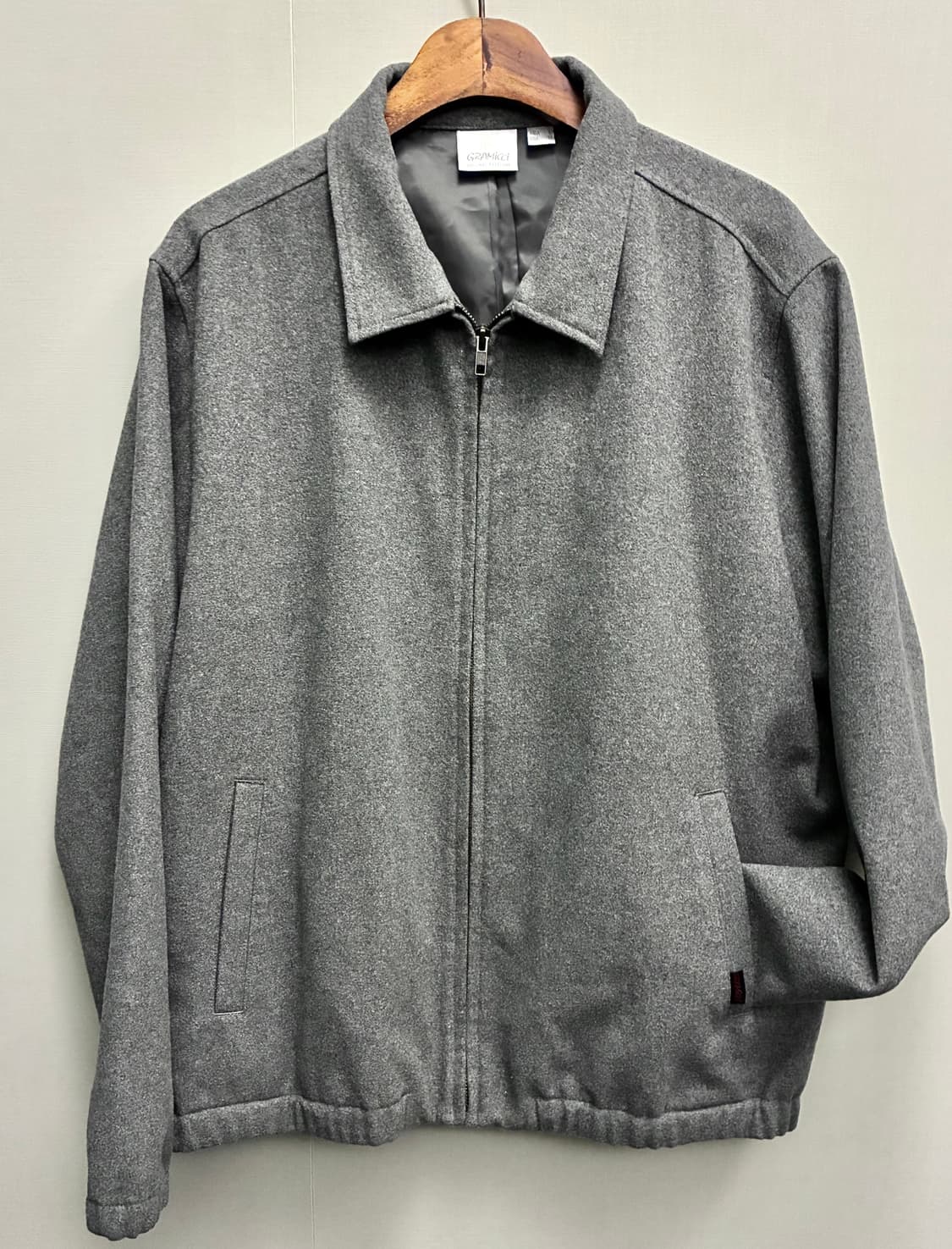 (L)Gramicci 그라미치 울 스윙탑 블루종 자켓 그레이 상품이미지1